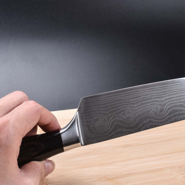 Професионален кухненски нож HELMANN DAMASKUS Sheff's KNIFE DE LUX